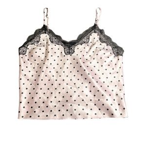 Victoria Secret Silk Lace trim Sleep Cami Size L-Preowned